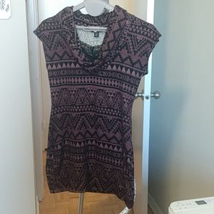 Dress-Fall Season-Scoop neck short dress